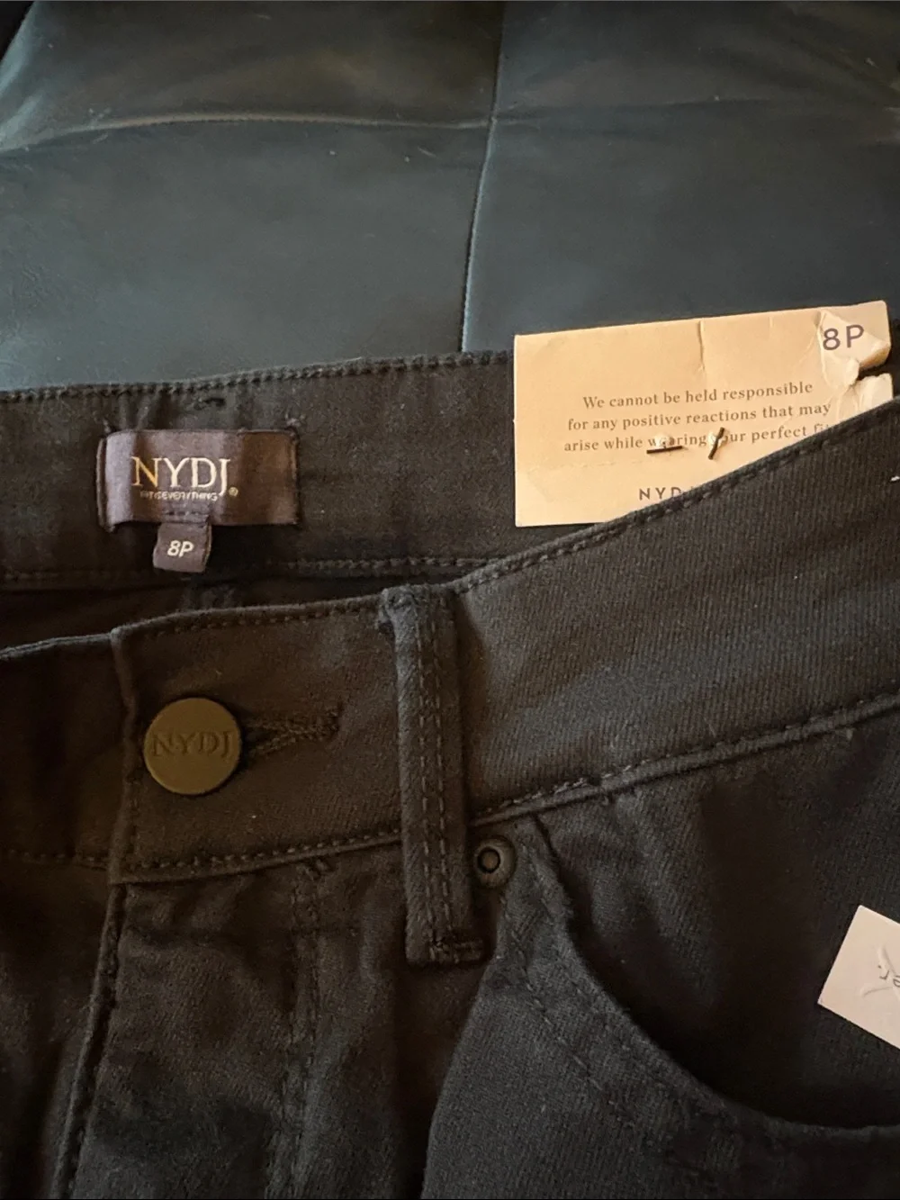 NYDJ Black Stretch Bermuda Shorts